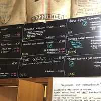 Breakfast menu, vegan clearly labeled   at Caffè dell'Arte Specialty Coffee in Cagliari