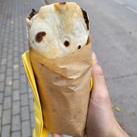 Vegan burrito with hand made tortilla at Señor Lucas in Zalesie Gorne