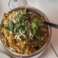Veg Biryani - perfectly spiced   at Yak and Yeti in Lisbon