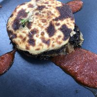 Amazing vegan moussaka   at Aktaion in Rhodes