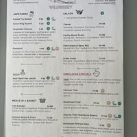 Menu 1  at Wildberry Restaurant in Ashford