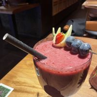 Blueberry banana lassi  at Mido Sakura Vegan in Berlin