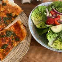 Tomato-Basil Flatbread & Side Salad   at Bella Italia - St Martins Lane in London