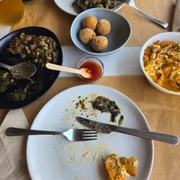 A lot of vegan and vegetarian options at Colher de Pau in Viana Do Castelo