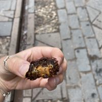 Tasty date!!!  at El Café Feliz in Pisac