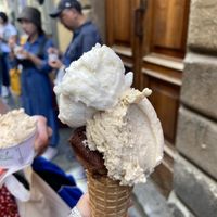 Chocolate, hazelnut and banana  at Perche No in Florence