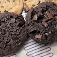 Vegan double chocolate chunk at Insomnia Cookies in Tallahassee