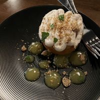 Orange olive oil cake with vegan butter cream frosting at Black Radish in Tallahassee