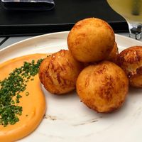 bubble potatoes (vegan)  at Black Radish in Tallahassee