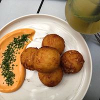 bubble potatoes (vegan)  at Black Radish in Tallahassee