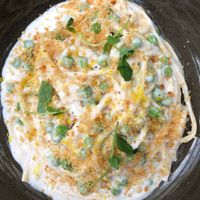 bucatini with vegan cashew cream at Black Radish in Tallahassee