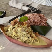 Banana Flower salad  at LeMo Beach Café in Denpasar