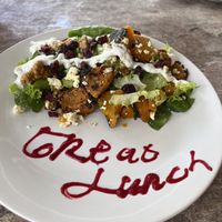 Roasted pumpkin salad  at LeMo Beach Café in Denpasar