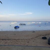 View pre-sunset at LeMo Beach Café in Denpasar