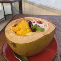 Mango Smoothie Bowl at LeMo Beach Café in Denpasar
