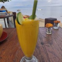 Mango Smoothie at LeMo Beach Café in Denpasar