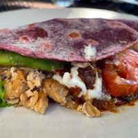 vegan taco at LeMo Beach Café in Denpasar