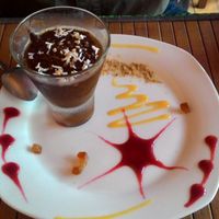 Chocolate dessert. at Saveurs Nature in Perpignan