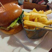 Vegan burger at Monroe's Tavern in Galway
