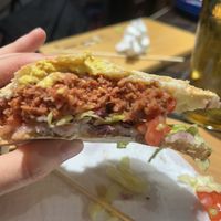 Panino con fake meat   at Vox Populi in Rome