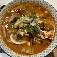 Vegan ramen. Really tasteful. Little bit salty  at UDON in Gran Canaria