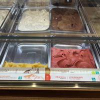 Chocolate, strawberry, mandarin.  at AMORINO in Crete