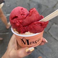   at Mersii Gelato in Piran