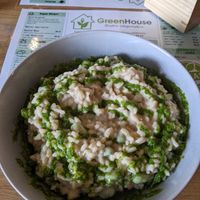 Risotto z młodym bobem  at GreenHouse Bistro Wegańskie in Jelenia Gora