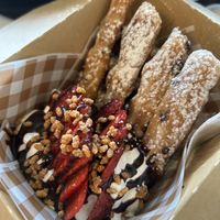 Waffles  at Nuttea in Vancouver