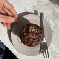 banana muffin  at Redclay Cafe in Taghazout