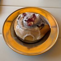Cinnamon bun  at Redclay Cafe in Taghazout
