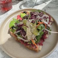 BAM toast  at Redclay Cafe in Taghazout