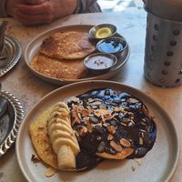 Pancakes to die for at Redclay Cafe in Taghazout