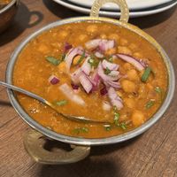 Chana masala (comes with rice - not pictured)   at Grand India in Salem