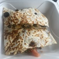 Tofu Quesadilla- veggies no cheese  at Diablo's Southwest Grill in Grovetown