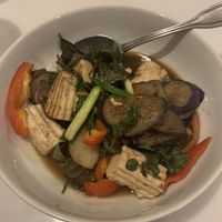 Eggplant and Thai basil  at Nutcharee's Authentic Thai Food in Kihei