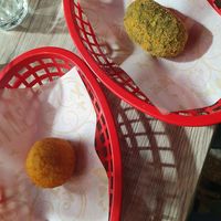 Suppli and crocchetta at Al Pachino in Rome