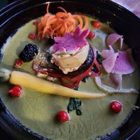 Lasagna at The Yellow Carrot Bistro in Durango