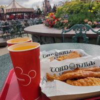 With the view at Disneyland - Toad Hall Restaurant in Chessy