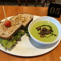 Vegan tuna sandwich   at Alishan Park アリサンパーク in Tokyo