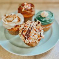 Samoa, vanilla, chocolate, and carrot at Erin McKenna's Bakery in Los Angeles