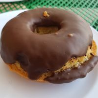 Chocolate donut at Erin McKenna's Bakery in Los Angeles