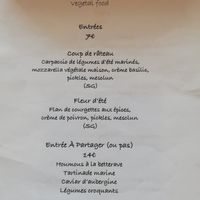 Menumen at Le Jardin in Biarritz