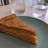 Gâteau Basque at Le Jardin in Biarritz