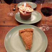 Gâteau Basque veganised ==> a MUST at Le Jardin in Biarritz