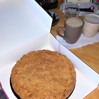 THE gâteau basque ! Commandé pour 8 personnes, ordered for 8 people, to go. at Le Jardin in Biarritz