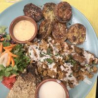 Schawarma mit Kartoffeln  at Le Jardin in Biarritz