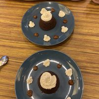 Pudding - Chocolate Fondant  at Le Jardin in Biarritz