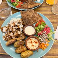 Mains - Seitan Shawarma   at Le Jardin in Biarritz