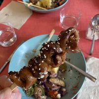 Brochettes de seitan !  at Le Jardin in Biarritz